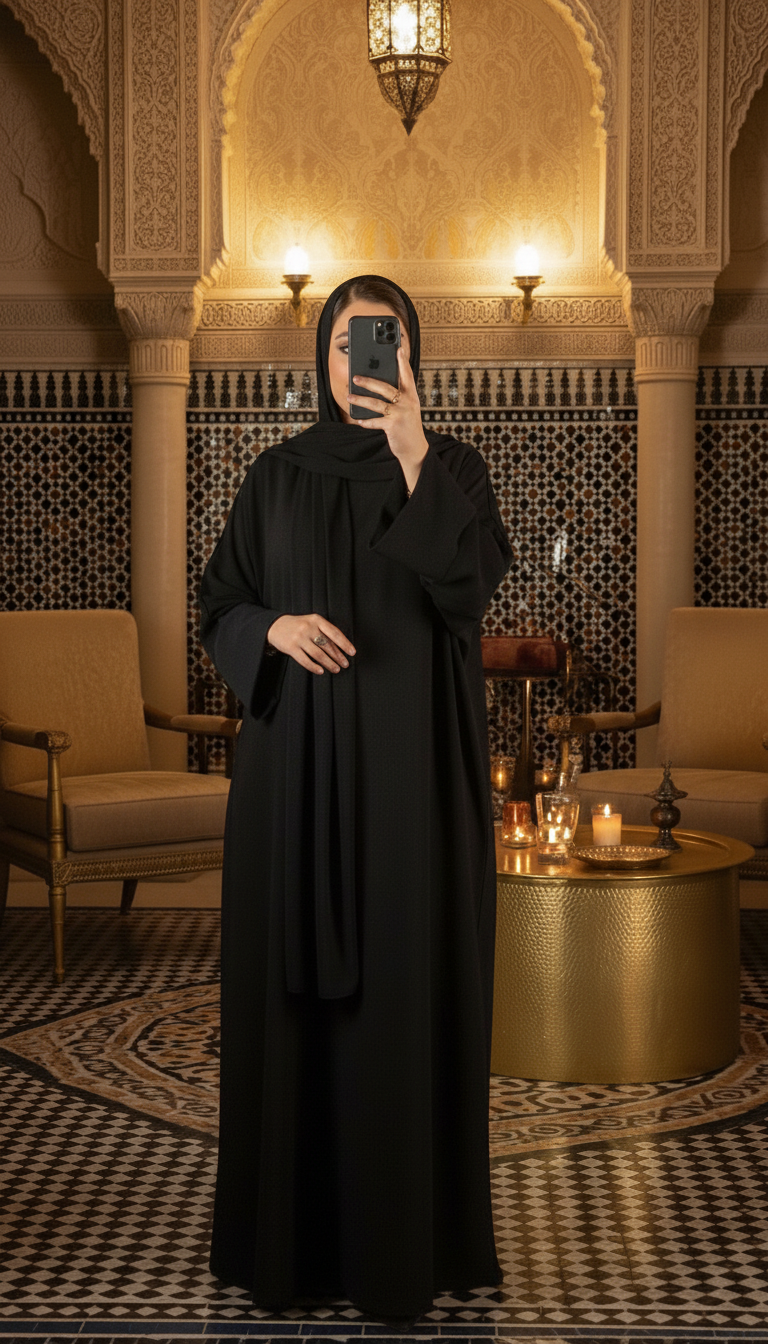 Abaya traditionnelle noire