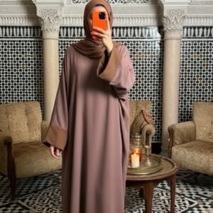 Abaya Marron Élégante